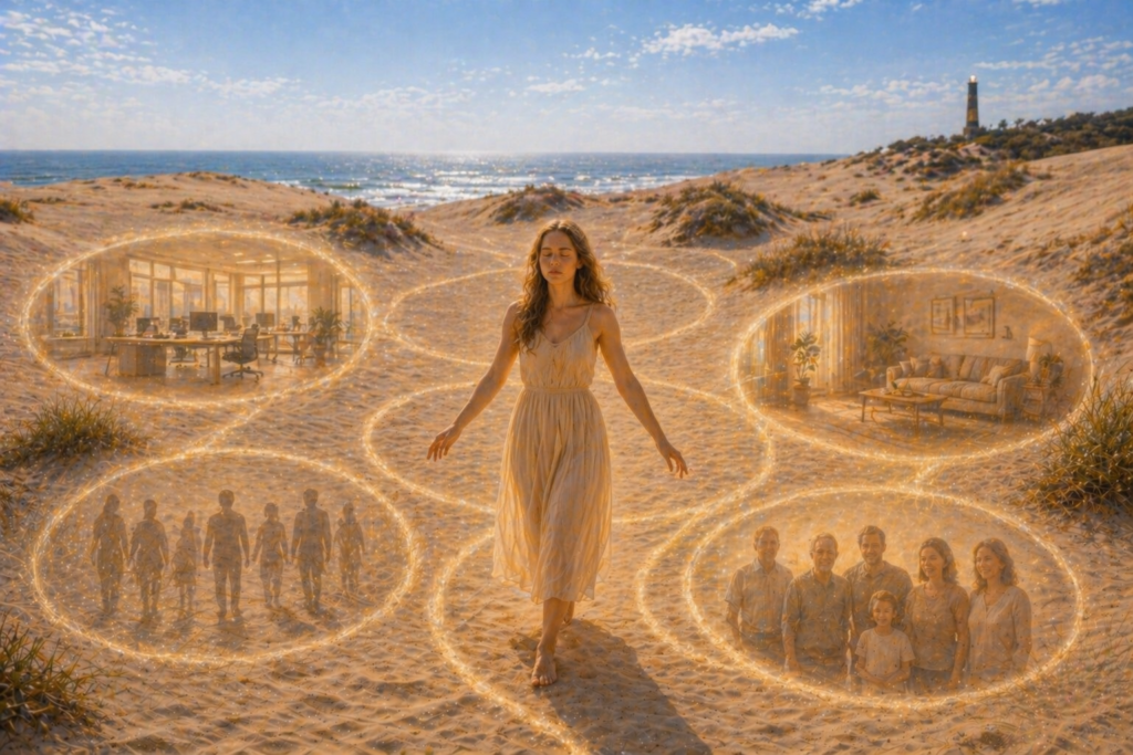 Genogramme im Sand begehen