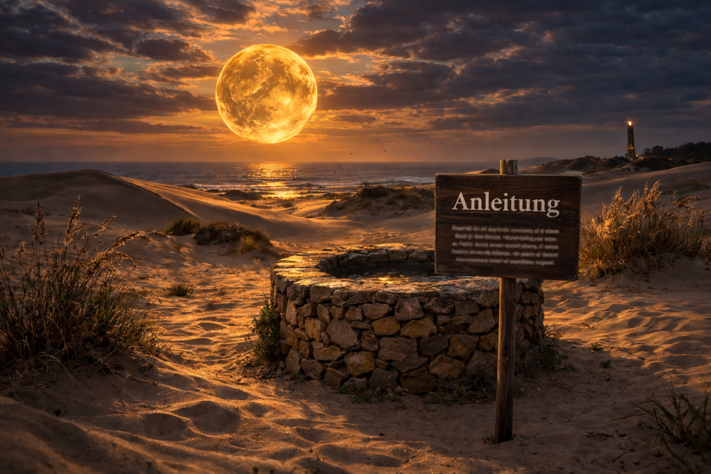 Anleitung zum Wünschen im Wunschbrunnen