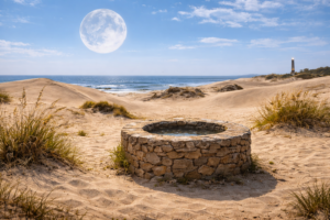 Wunschbrunnen in den Dünen von Maspalomas
